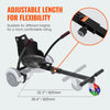 VEVOR Hoverboard Seat Attachment(Not included hoverboards), for 6.5" 8" 8.5" 10" Hoverboards, with LED Lights, Grips Control, Adjustable Frame Length and 220 LBS Load Capacity, Hover Board Go Karts Accessory, for Kids Adults