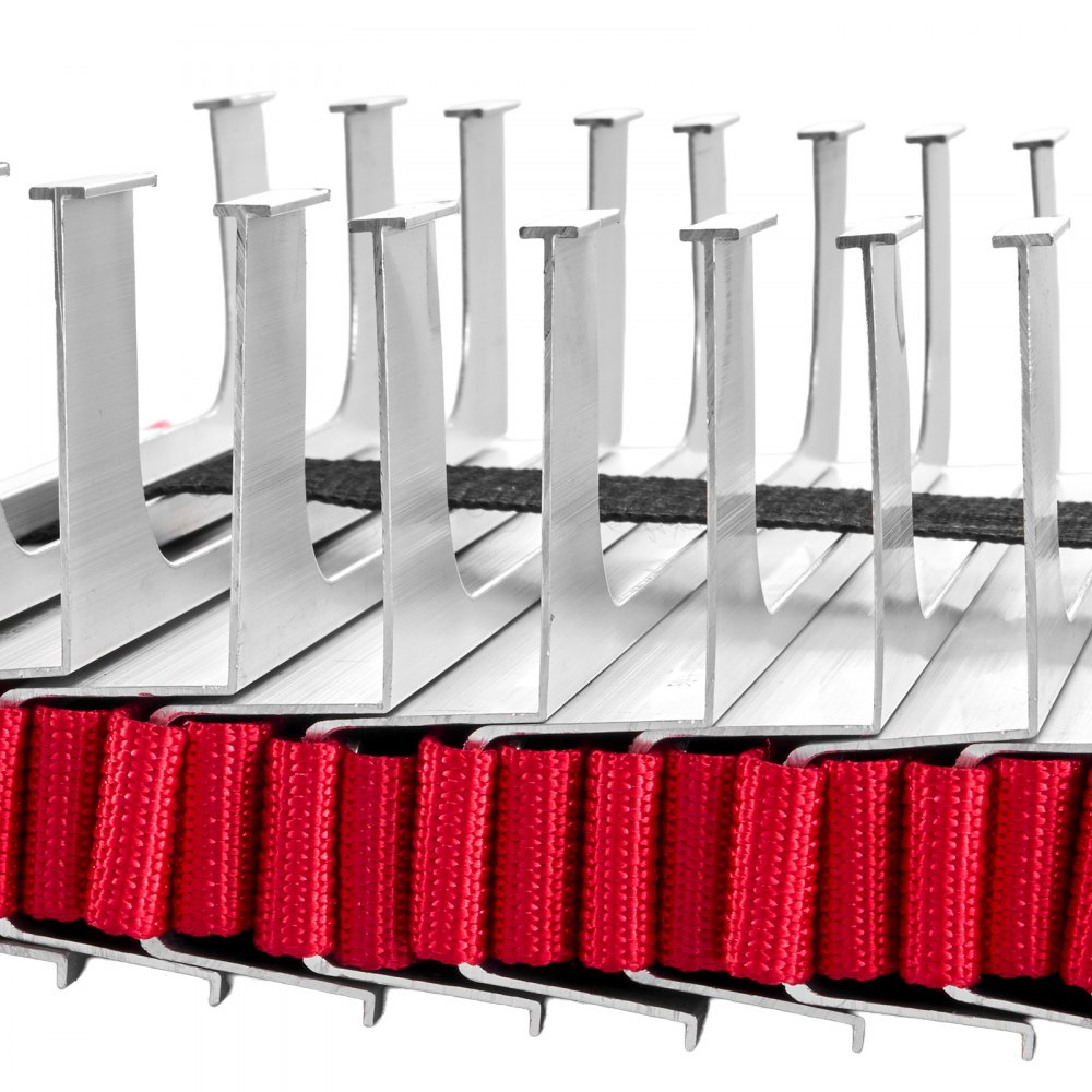 VEVOR Fire Escape Ladder, 2-Story 13FT Retractable Emergency Fire Ladder, Lightweight Aluminum Alloy Safety Escape Ladders with Sturdy Polyester Strap, Anti-Slip Rung & Wide Steps, 1000LBS Max Loading