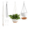 VEVOR Hanging Planters, 10 Inch Self-Watering Hanging Planter, 2 Pack Flower Pots with Drainage Hole & 2 Kinds of Plant Hangers, Plastic Basket Pots, for Garden Home Decor, Indoor & Outdoor Plants