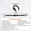 VEVOR Ratchet Tie Down Straps (4PK), 2200 lb Max Break Strength, Includes 4 Premium 1" x 15' Rachet Tie Downs with Padded Handles, for Moving Securing Cargo, Appliances, Lawn Equipment, Motorcycle