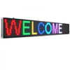 VEVOR LED Message Board, P10 Full Color Scrolling Display, Customizable Text and Animation via WIFI or USB, Ideal for Retail, Parties, and Bars, 52"x8"