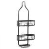 VEVOR Shower Caddy, 3-Tier Hanging Bathroom Shower Storage Organization Shelves Rack Set, with Soap Holder and Hooks for Towels, Sponge, 40 lbs Large Weight Capacity, Fits Shower Head, Matte Black
