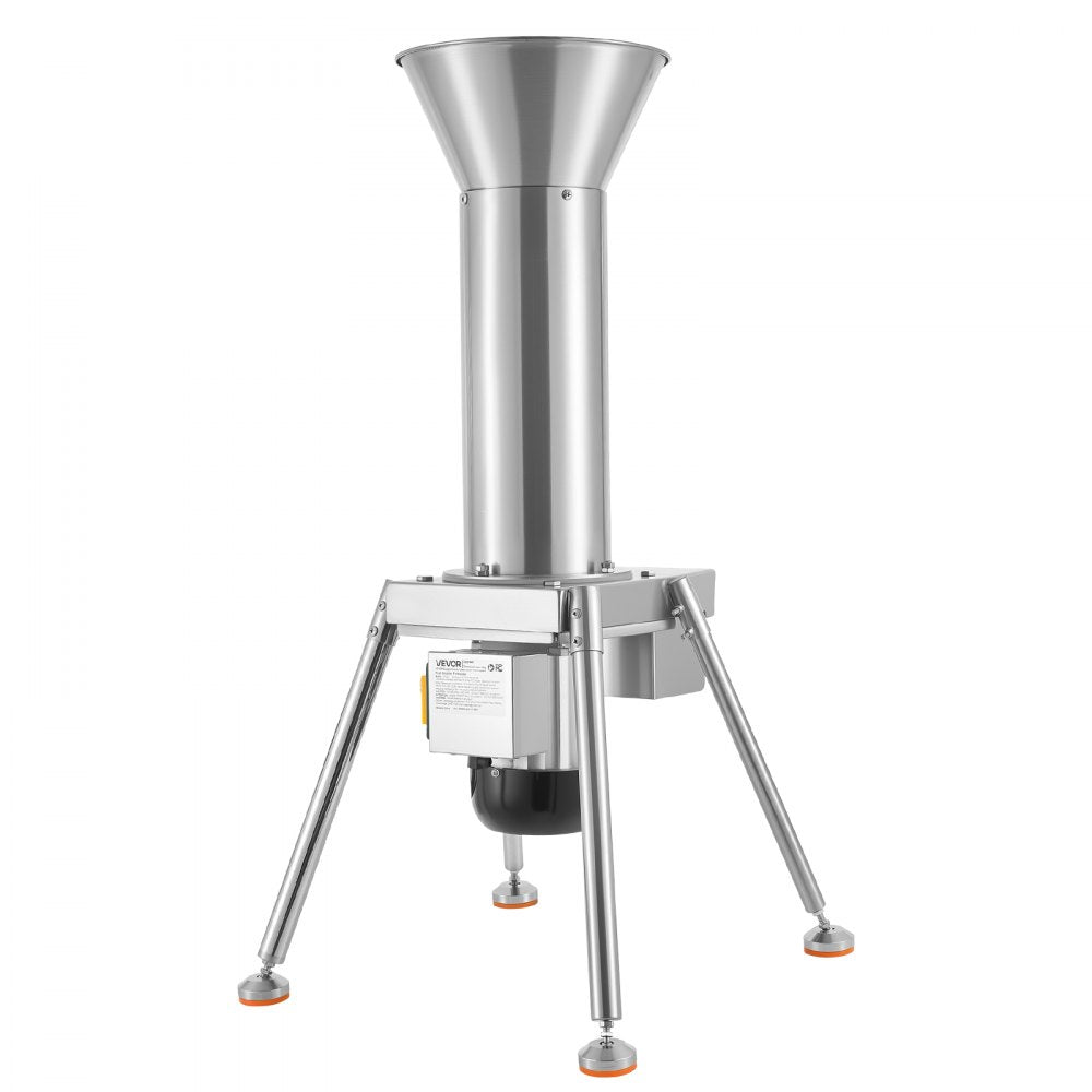 VEVOR 1100W Electric Fruit Apple Crusher, SUS304 Freestanding Crushing Machine, Grinds Whole Apples Up to 3.15" Dia, 164 KG/H Capacity, Cider Press for Apples, Pears, Pineapple, Guava, Carrot, Potato