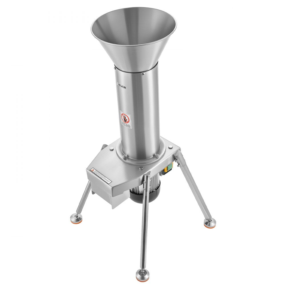 VEVOR 1100W Electric Fruit Apple Crusher, SUS304 Freestanding Crushing Machine, Grinds Whole Apples Up to 3.15" Dia, 164 KG/H Capacity, Cider Press for Apples, Pears, Pineapple, Guava, Carrot, Potato