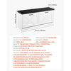 VEVOR Entryway Shoe Storage Bench 39.4" Wide 2-Tier Shoe Bench Black White, with 2 Flip Drawers, 440 lbs Load Capacity Storage Rack with Padded Seat Cushion, for Hallway, Living Room, and Bedroom