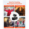VEVOR Snow Machine, 1200W 90° Shaking Head Snow Maker with Wireless Remote Control, High Output Snowmaking Machine Coverage up to 12 ㎡ for Christmas Wedding Parties Stage Snowflake Effect