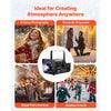 VEVOR 1500W Snow Machine with RGB DMX512 Signal Control, 9 LED Lights, Wireless Remote, High Output Snowflake Machine with 5L Tank, Portable DJ Stage Snow Maker for Christmas Parties Stage Effects
