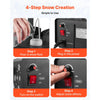 VEVOR Snow Machine, 650W Handheld/Hanging Fake Snow Maker, Snowmaking Machine with Portable Handle, Outdoor & Indoor Artificial Snowflake Maker for DJ Stage Parties Christmas Decor