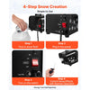 VEVOR Snow Machine, 800W Handheld/Hanging Snow Maker, Portable Wireless Remote Snowmaking machine with 1L Tank & Handle, Outdoor & Indoor Snowflake Maker for Christmas Party Stage Effect