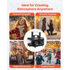 VEVOR Snow Machine, 800W Handheld/Hanging Snow Maker, Portable Wireless Remote Snowmaking machine with 1L Tank & Handle, Outdoor & Indoor Snowflake Maker for Christmas Party Stage Effect