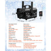 VEVOR Snow Machine, 800W Handheld/Hanging Snow Maker, Portable Wireless Remote Snowmaking machine with 1L Tank & Handle, Outdoor & Indoor Snowflake Maker for Christmas Party Stage Effect