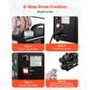 VEVOR 900W Snow Machine with 9 LED RGB Lights, 12 LED Lighting Colors, and Wireless Remote, Handheld/Hanging Outdoor Snowflake Machine Fake Snow Machines with 1L Tank for Christmas Party
