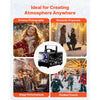 VEVOR 900W Snow Machine with 9 LED RGB Lights, 12 LED Lighting Colors, and Wireless Remote, Handheld/Hanging Outdoor Snowflake Machine Fake Snow Machines with 1L Tank for Christmas Party