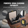 VEVOR Faraday Box, PU Leather Signal Blocking Holde, Keyless Fob Protector Shielding for WiFi, RFID, GPS, Bluetooth & 5G, Anti-Theft Box and Anti-Hacking Case Blocker, Black(5.9 x 4.5 x 2.9")