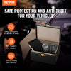 VEVOR Faraday Box, PU Leather Signal Blocking Holde, Keyless Fob Protector Shielding for WiFi, RFID, GPS, Bluetooth & 5G, Anti-Theft Box and Anti-Hacking Case Blocker, Black(6.3 x 5.1 x 3.7")