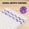 VEVOR Far Infrared Heating Pad, Amethyst Gemstones Heating Mat with Negative Ions, 103-159℉ Hot Gemstone Therapy Mat with 0-12 Hours Timer for Back Hip Pain Relief (18 x 18-inch)