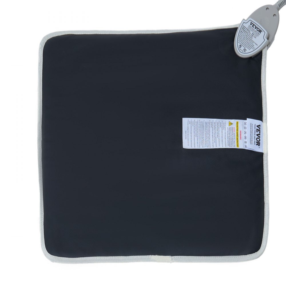 VEVOR Far Infrared Heating Pad, Amethyst Gemstones Heating Mat with Negative Ions, 103-159℉ Hot Gemstone Therapy Mat with 0-12 Hours Timer for Back Hip Pain Relief (18 x 18-inch)