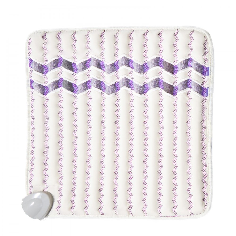 VEVOR Far Infrared Heating Pad, Amethyst Gemstones Heating Mat with Negative Ions, 103-159℉ Hot Gemstone Therapy Mat with 0-12 Hours Timer for Back Hip Pain Relief (18 x 18-inch)