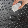 VEVOR Diamond-Plate Rubber Flooring Roll, 3 mm x 4 ft x 15 ft Garage Floor Mat, SBR Rubber Garage Flooring Roll, Easy to Clean, Diamond Plate Rubber Mat for Under Cars, Garage Industry Gym, Black
