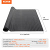 VEVOR Diamond-Plate Rubber Flooring Roll, 3 mm x 4 ft x 8 ft Garage Floor Mat, SBR Rubber Garage Flooring Roll, Easy to Clean, Diamond Plate Rubber Mat for Under Cars, Garage Industry Gym, Black