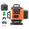VEVOR Laser Level, 100ft, Self Leveling Manual Green 4 x 360° Cross 16 Line Laser, IP54 Waterproof Manual Self-leveling Mode & 5h Continuous Working Time Line Laser, Battery Include