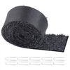 VEVOR Rubber Mulch for Landscaping, Recycled Rubber Mulch Mat 120 x 4.5 in, Permanent Rubber Pathway, Natural-Looking Black Mulch Garden Edging Border for Plants, Vegetables & Flower Garden Barrier