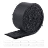 VEVOR Rubber Mulch for Landscaping, Recycled Rubber Mulch Mat 120 x 4.5 in, Permanent Rubber Pathway, Natural-Looking Black Mulch Garden Edging Border for Plants, Vegetables & Flower Garden Barrier