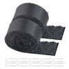 VEVOR Rubber Mulch for Landscaping, 2 Rolls Recycled Rubber Mulch Mat 120 x 4.5 in, Permanent Rubber Pathway, Natural-Looking Black Mulch Garden Edging for Plants, Vegetables & Flower Garden Barrier