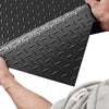 VEVOR Garage Floor Roll, 4 x 20 ft Garage Flooring Mat, 3 mm Thickened Rubber Diamond Plate Floor Protector Mat, Non-Slip, Wear-resist, Waterproof, Easy to Clean for Warehouse, Gyms,Trailer, Black