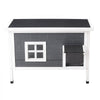 VEVOR Heated Outdoor Cat House for 1-3 Cats Feral Shelter with Heating Pad, for Outside Winter, Large Weatherproof Windproof Insulated Wooden Home, Waterproof Asphalt Roof, Escape Door & PVC Curtain