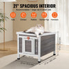 VEVOR Outdoor Cat House Weatherproof, Feral Cat Shelter for Multiple Cats, Outdoor Wooden Cat Rabbit House with PVC Door Flaps and Open Roof, 21"L x 17"W x 17"H