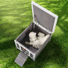 VEVOR Outdoor Cat House Weatherproof, Feral Cat Shelter for Multiple Cats, Outdoor Wooden Cat Rabbit House with PVC Door Flaps and Open Roof, 21"L x 17"W x 17"H