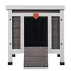 VEVOR Outdoor Cat House Weatherproof, Feral Cat Shelter for Multiple Cats, Outdoor Wooden Cat Rabbit House with PVC Door Flaps and Open Roof, 21"L x 17"W x 17"H