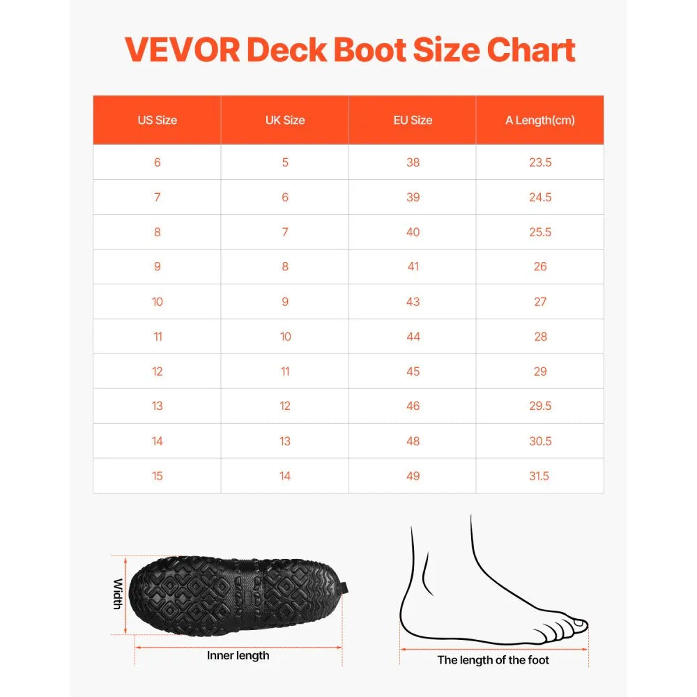 VEVOR Men's Rubber Boots, Protective Footwear, Waterproof Anti Slip Hunting Boots, Gardening Insulated Mud Boots, Protective Footwear, Lightweight & Durable, for Manufacturing, Farming, Size 11 US