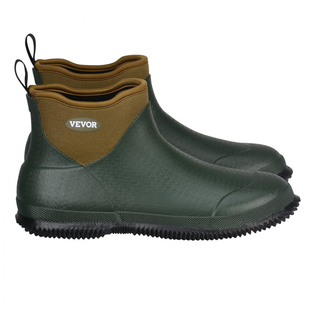 VEVOR Women's Deck Boots, Waterproof Fishing Rain Boots, Anti-Slip Ankle Rubber Boots, Gardening Insulated Mud Boots, Neoprene Rubber, Lightweight & Durable, for Manufacturing, Farming, Size 7 US