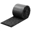 VEVOR Rubber Mulch Mat Roll, 140 x 4.5 in, Recycled Rubber Permanent Mulch Edging Border, Natural-Looking Flower Barrier with Stakes, 0.5 in Thick Cuttable Garden Edgings for Landscaping