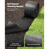 VEVOR Rubber Mulch Mat Roll, 2 Rolls 140 x 4.5 in, Recycled Rubber Permanent Mulch Edging Border, Natural-Looking Flower Barrier with Stakes, 0.5 in Thick Cuttable Garden Edgings for Landscaping