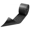 VEVOR Rubber Mulch Mat Roll, 2 Rolls 140 x 4.5 in, Recycled Rubber Permanent Mulch Edging Border, Natural-Looking Flower Barrier with Stakes, 0.5 in Thick Cuttable Garden Edgings for Landscaping