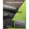 VEVOR Rubber Mulch Mat Roll, 96 x 24 in Recycled Rubber Mulch Mat, 0.5 Thick Cuttable, Reduced Weed Growth, Natural-Looking Weed Barrier Mat, Permanent Walkway Pathway for Landscaping