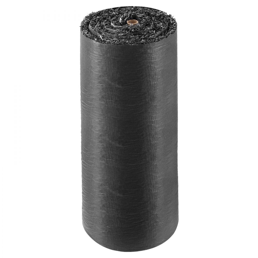 VEVOR Rubber Mulch Mat Roll, 96 x 24 in Recycled Rubber Mulch Mat, 0.5 Thick Cuttable, Reduced Weed Growth, Natural-Looking Weed Barrier Mat, Permanent Walkway Pathway for Landscaping
