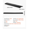 VEVOR Drop Over Cable Cover, 17,500 lbs/Axle Load Capacity, Heavy Duty Cable Hose Protector Ramp, Floor Cord Cover, for High Walking Traffic Areas, Indoor, Outdoor, Home, Office, Warehouse, 1 Pack