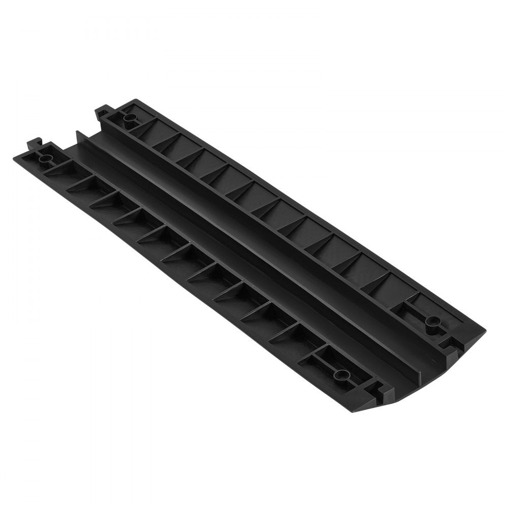 VEVOR Drop Over Cable Cover, 17,500 lbs/Axle Load Capacity, Heavy Duty Cable Hose Protector Ramp, Floor Cord Protector Cover, for Indoor High Walking Traffic Areas, Home, Office, Warehouse, 2 Pack