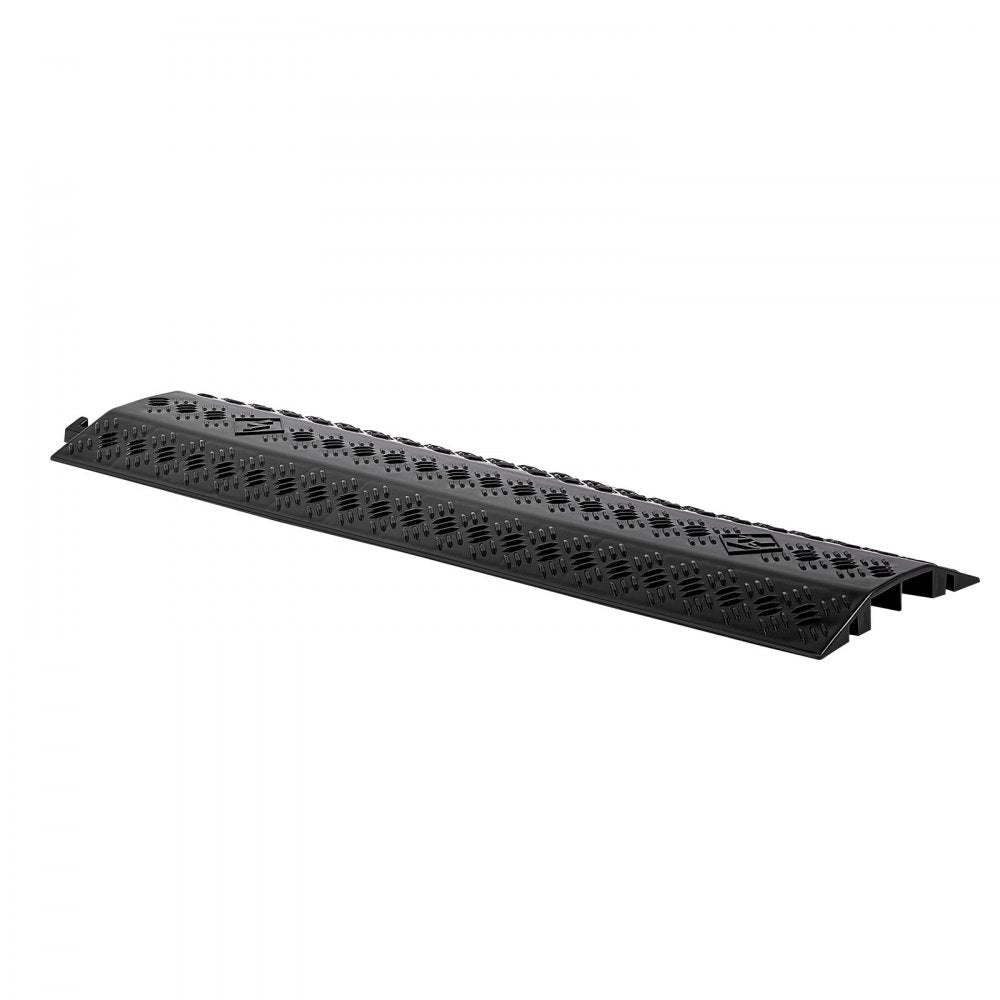 VEVOR Drop Over Cable Cover, 17,500 lbs/Axle Load Capacity, Heavy Duty Cable Hose Protector Ramp, Floor Cord Protector Cover, for Indoor High Walking Traffic Areas, Home, Office, Warehouse, 2 Pack