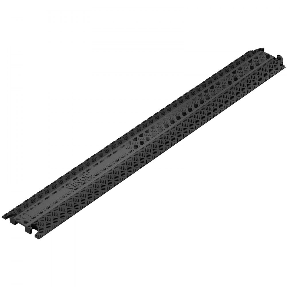 VEVOR 2-Pack Cable Protection Ramps, Supports Up to 2,000 lbs Per Axle, Durable Cord Safety Covers for Indoor & Outdoor Use, Ideal for Home, Office, Warehouse, and School Environments