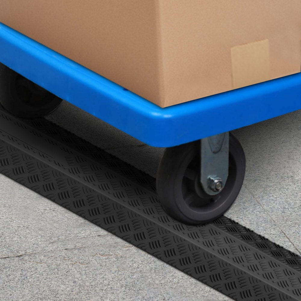 VEVOR 3-Piece Cable Protection Ramp Set, Supports Up to 2,000 lbs Per Axle, Durable Cord Protection for High Foot Traffic Areas, Suitable for Indoors and Outdoors, Ideal for Office, Home, Warehouse