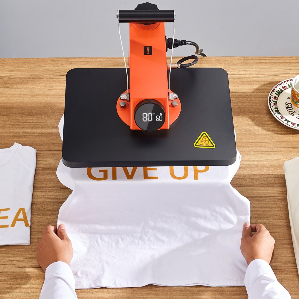 VEVOR 5-in-1 Heat Press Machine, 12" x 15" Fast Heating, 360 Swing Away Digital Sublimation Transfer, T-Shirt Vinyl Transfer Printer for Banners Canvas Bag Shirts Pillow Cups  Tested to UL Standards