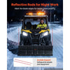 VEVOR Snow Plow Kit 48 in Universal Plow Attachment 3 Mount Options Black, for Most ATVs and UTVs, Height & Left-Right Adjustable, Quick to Detach, Steel ATV Scrape Blade, Efficient Snows Clearing