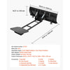 VEVOR Snow Plow Kit 48 in Universal Plow Attachment 3 Mount Options Black, for Most ATVs and UTVs, Height & Left-Right Adjustable, Quick to Detach, Steel ATV Scrape Blade, Efficient Snows Clearing