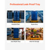 VEVOR Spill Containment Pallet, 1 Drum Low Profile Spill Containment Modular Platform, 11.4 Gallon Sump, 1543 lbs Load Capacity, Heavy-Duty Polyethylene Tray with Drain, 26.4" x 26.6" x 5.9", Yellow
