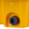 VEVOR Spill Containment Pallet, 4 Drum Low Profile Spill Containment Modular Platform, 31 Gallon Sump, 8818 lbs Load Capacity, Heavy-Duty Polyethylene Tray with Drain, 51.4" x 50.4" x 5.9", Yellow